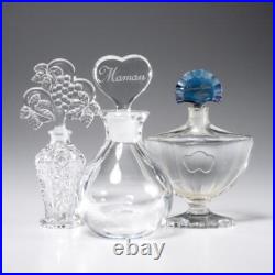 3 Piece Vintage Empty Perfume Bottle Lot Shalimar Imperial Orrefors 3 Piece Vintage Empty Perfume Bottle Lot Shalimar Imperial Orrefors