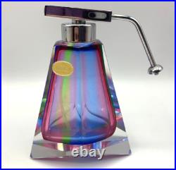 3 Rainbow Glass Crystal Perfume Bottles West Germany Bohemian Art Deco Vintage 3 Rainbow Glass Crystal Perfume Bottles West Germany Bohemian Art Deco Vintage