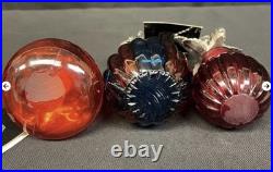 3 Vintage Coda Creazioni Italian Art Glass Perfume Bottles WithIntricate Stoppers 3 Vintage Coda Creazioni Italian Art Glass Perfume Bottles WithIntricate Stoppers