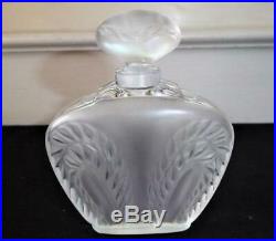 3 Vintage Lalique French Crystal Perfume Bottles Deus Fleurs Singapore Samoa