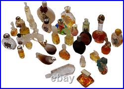 30 Vintage Antique Designer Mini Bottles withPerfume Givenchy Isadora Emeraude