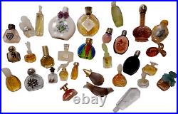 30 Vintage Antique Designer Mini Bottles withPerfume Givenchy Isadora Emeraude