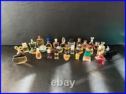 30 Vtg Full Miniature Perfume Bottles Calvin Klein, Oscar De Renta & more