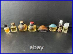 30 Vtg Full Miniature Perfume Bottles Calvin Klein, Oscar De Renta & more