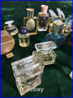 38 Mini Perfume Bottles Lot Vintage Chanel 19, Guerlain, Galimard, Nautica