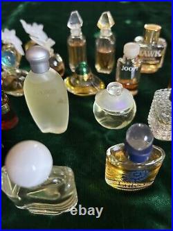 38 Mini Perfume Bottles Lot Vintage Chanel 19, Guerlain, Galimard, Nautica