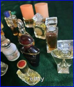 38 Mini Perfume Bottles Lot Vintage Chanel 19, Guerlain, Galimard, Nautica