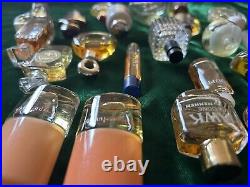 38 Mini Perfume Bottles Lot Vintage Chanel 19, Guerlain, Galimard, Nautica