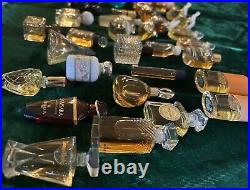 38 Mini Perfume Bottles Lot Vintage Chanel 19, Guerlain, Galimard, Nautica