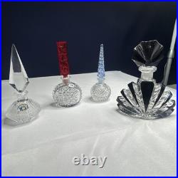 4 Vintage Czech Perfume Bottles