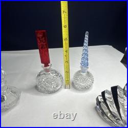 4 Vintage Czech Perfume Bottles