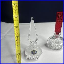 4 Vintage Czech Perfume Bottles