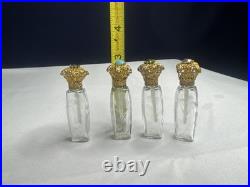 4 mini perfume bottles vintage lot- Made In France
