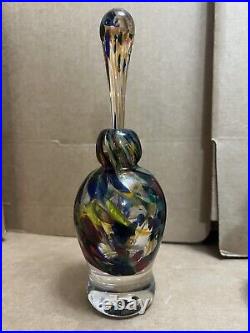 4Rare Vintage MURANO Venetian Art Glass Perfume Bottle with Stopper Mix Bundle Lot