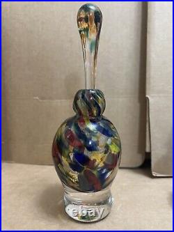 4Rare Vintage MURANO Venetian Art Glass Perfume Bottle with Stopper Mix Bundle Lot