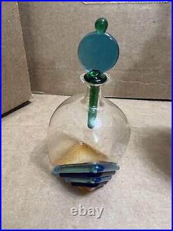 4Rare Vintage MURANO Venetian Art Glass Perfume Bottle with Stopper Mix Bundle Lot