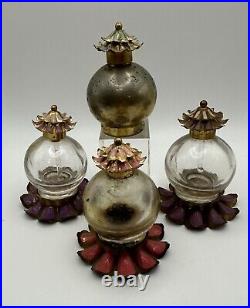 4X Vintage Perfume Bottles Set Asian Japanese Chinese Oriental