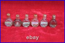 6 Pc Small Perfume Bottles Old Vintage Antique Decorative Collectible PL-91