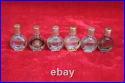 6 Pc Small Perfume Bottles Old Vintage Antique Decorative Collectible PL-91