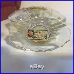 6 oz Shalimar Vintage Perfume Bottle Baccarat Blue Top Drilled Original 1923 L