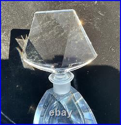 7 1/2 Antique Crystal Perfume Bottle Dabber Beautiful Vintage