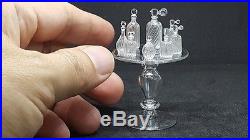 8 bottles set vintage style mini glass perfume handmade for dollhouse miniature