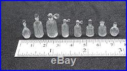 8 bottles set vintage style mini glass perfume handmade for dollhouse miniature