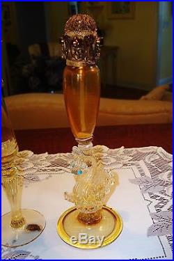 Antique/vintage Pair Devilbiss Art Deco Perfume Bottleslovely Yellow