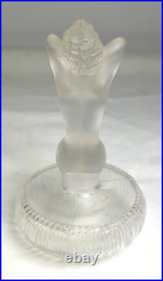 ATQ/VTG BTCIC PERFUME BOTTLE-GLASS NUDE STOPPER UV Reactive ATQ/VTG BTCIC PERFUME BOTTLE-GLASS NUDE STOPPER UV Reactive