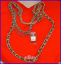 Authentic And Beautiful Vintage Chanel Multi Strands Perfume Bottle Necklace