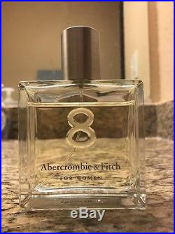 Abercrombie & Fitch Womens 8 Perfume 3.4 oz / 100 mL Vintage Bottle LARGE SIZE