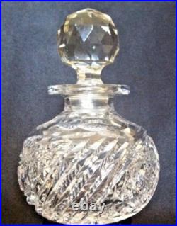 American Brilliant Cut Glass (ABCG) Cologne Bottle Clear