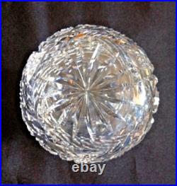 American Brilliant Cut Glass (ABCG) Cologne Bottle Clear