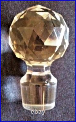 American Brilliant Cut Glass (ABCG) Cologne Bottle Clear