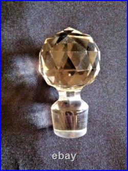 American Brilliant Cut Glass (ABCG) Cologne Bottle Clear