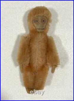 Antique 1920s Vtg Schuco Monkey 3 1/2 Mohair Perfume Bottle -Great Condition