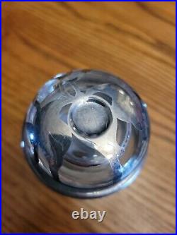 Antique Art Nouveau Jar Dish Perfume Bottle Sterling Silver Overlay Glass 5 Vtg