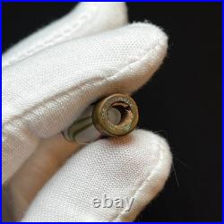 Antique Aventurine Venetian Glass Perfume Bottle Flask Gold Fleck Art Glass