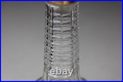 Antique Baccarat Houbigant Faceted Clear Glass Perfume Bottle France Read