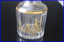 Antique Baccarat Houbigant Faceted Clear Glass Perfume Bottle France Read
