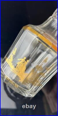 Antique Baccarat Houbigant Faceted Clear Glass Perfume Bottle France Read