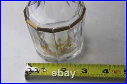 Antique Baccarat Houbigant Faceted Clear Glass Perfume Bottle France Read