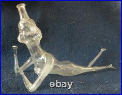 Antique Blown Glass Naked Woman Perfume Bottle German, Czechoslovakia Herta