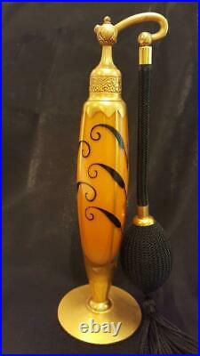 Antique DeVilbiss Cigar Shaped Perfume Bottle Atomizer Art Deco