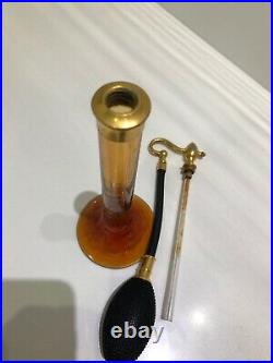 Antique DeVilbiss Hawkes Perfume Bottle Atomizer Excellent