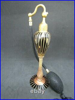 Antique DeVilbiss Perfume Atomizer, 1926, Black & Gold