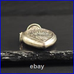 Antique Flower Vase Design Purfume Bottle Sterling Silver Pendant P3002
