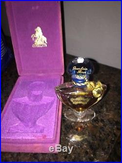 Antique Guerlain Shalimar 1/3oz Perfume with Vintage Box Unopened Bottle France