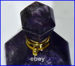 Antique Imperial Fabergé Cut Amethyst Scent Bottle for Empress Alexandra c1900's