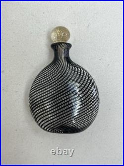 Antique Murano Latticino Glass Perfume Bottle